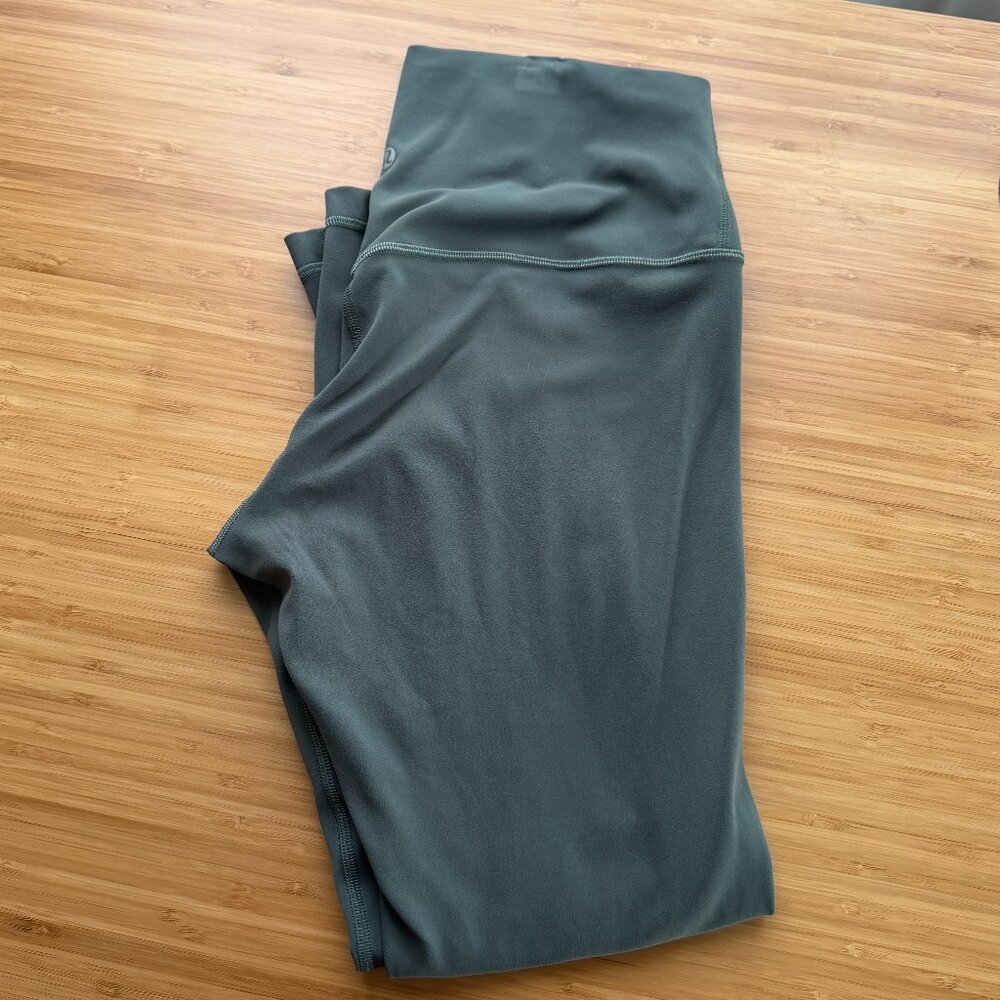❤️ 🧘🏻‍♀️ lululemon athletica high-rise align 25" leggings EUC dark forest 10